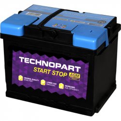 Technopart 027 AGM Car Battery AGM027ZS - 3YR Guarantee