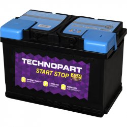 Technopart 096 AGM Car Battery AGM096ZS - 3YR Guarantee
