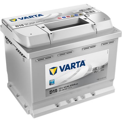 Varta D15 Silver Dynamic Battery 027 - 5 Year Guarantee