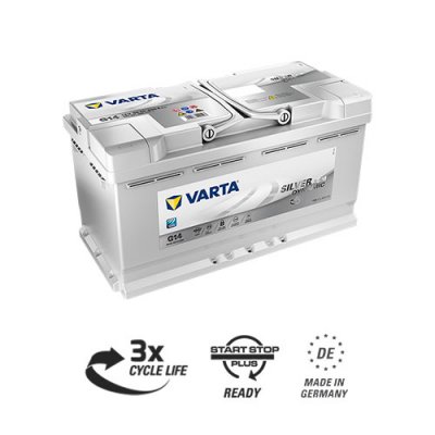 Varta G14 AGM Silver Dynamic Battery 019AGM